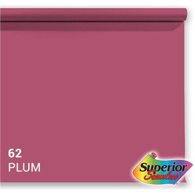 Superior Achtergrond Rol Plum (nr 62) 1.35m x 11m (135 cm), Hintergrundsystem, Violett, Rosa Superior Achtergrond Rol Plum (nr 62) 1.35m x 11m (135 cm), Hintergrundsystem, Violett, Rosa