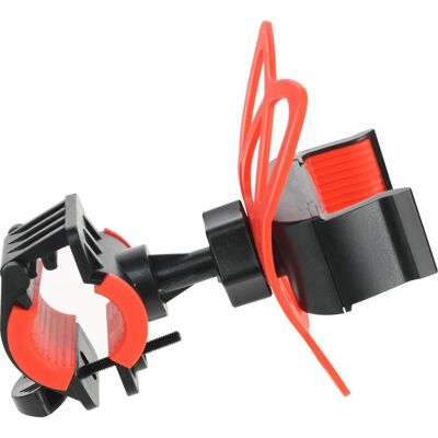 Avizar Fahrrad-/Scooter-Halterung - Silikon-Griff - Schwarz / Rot Avizar Fahrrad-/Scooter-Halterung - Silikon-Griff - Schwarz / Rot