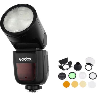 Godox Speedlite V1 Oly/Pan Accessories Kit (Aufsteckblitz, Olympus, Panasonic), Blitzgerät Godox Speedlite V1 Oly/Pan Accessories Kit (Aufsteckblitz, Olympus, Panasonic), Blitzgerät