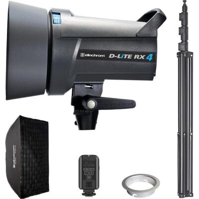 Elinchrom D-Lite RX 4 First Studio Kit (Set, 400 Ws), Studioblitz, Grau Elinchrom D-Lite RX 4 First Studio Kit (Set, 400 Ws), Studioblitz, Grau