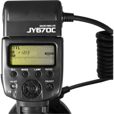 Viltrox JY 670C Canon Ringflash (Makroblitz, Canon), Blitzgerät, Schwarz Viltrox JY 670C Canon Ringflash (Makroblitz, Canon), Blitzgerät, Schwarz