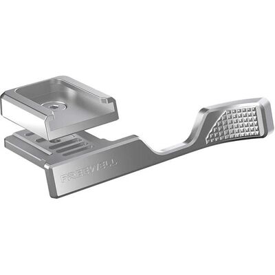 Freewell Fuji X100VI Thumb Grip with Cold Shoe Mount (Silver) (Handgriff), Batteriegriff, Silber Freewell Fuji X100VI Thumb Grip with Cold Shoe Mount (Silver) (Handgriff), Batteriegriff, Silber
