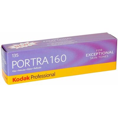 Kodak Portra 160 Film 135/36 5er Pack, Analogfilm, Schwarz Kodak Portra 160 Film 135/36 5er Pack, Analogfilm, Schwarz