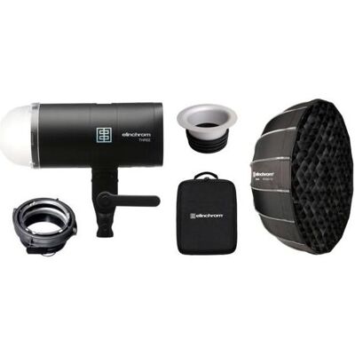 Elinchrom THREE Off Camera Flash Portrait Kit (Set, 261 Ws), Studioblitz, Schwarz Elinchrom THREE Off Camera Flash Portrait Kit (Set, 261 Ws), Studioblitz, Schwarz