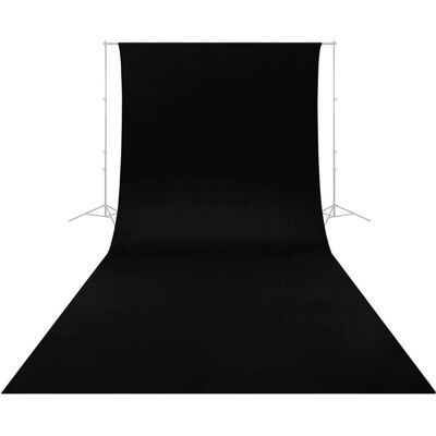 Caruba Wrinkle Resistant Backdrop 2,60 x 6 Meter Zwart (600 cm, 260 cm), Hintergrundsystem Caruba Wrinkle Resistant Backdrop 2,60 x 6 Meter Zwart (600 cm, 260 cm), Hintergrundsystem