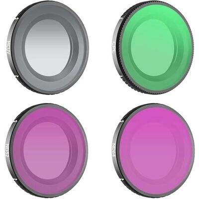 Sunnylife Set of 4 MCUV + CPL + ND32 + ND64 filters for Osmo Nano, Action Cam Zubehör, Transparent Sunnylife Set of 4 MCUV + CPL + ND32 + ND64 filters for Osmo Nano, Action Cam Zubehör, Transparent