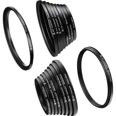 K&F Concept 18-in-1 Filteradapter-Set - Universelle Objektivringe K&F Concept 18-in-1 Filteradapter-Set - Universelle Objektivringe