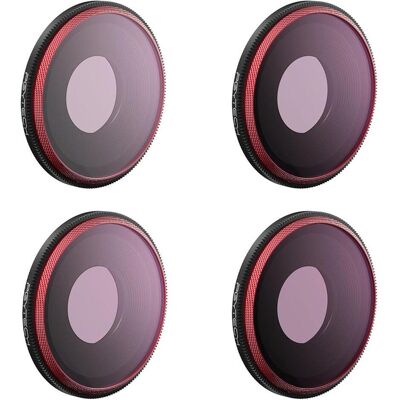 Pgytech Filterset ND-PL (8, Action Cam Zubehör, Rot Pgytech Filterset ND-PL (8, Action Cam Zubehör, Rot