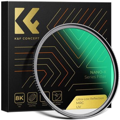 K&F Concept 77MM Ultra Low Reflection MCUV Filter, 28 Green Coatings HD Waterproof Anti-Scratch (Nano-X Series) (77 mm, UV-Filter), Objektivfilter, Grün, Mehrfarbig K&F Concept 77MM Ultra Low Reflection MCUV Filter, 28 Green Coatings HD Waterproof Anti-Scratch (Nano-X Series) (77 mm, UV-Filter), Objektivfilter, Grün, Mehrfarbig