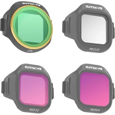 Sunnylife Set of 4 MCUV + CPL + ND32 + ND64 filters for MINI 5 Pro (Drohnen Filter, DJI Mini 5 Pro), Drohne Zubehör, Schwarz Sunnylife Set of 4 MCUV + CPL + ND32 + ND64 filters for MINI 5 Pro (Drohnen Filter, DJI Mini 5 Pro), Drohne Zubehör, Schwarz
