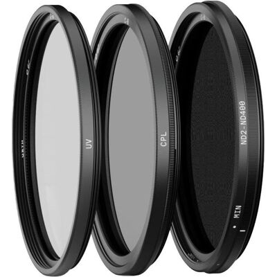 Urth 43mm UV, Circular Polarizing (CPL), ND2 400 Lens Filter Kit (43 mm, UV-Filter), Objektivfilter, Schwarz Urth 43mm UV, Circular Polarizing (CPL), ND2 400 Lens Filter Kit (43 mm, UV-Filter), Objektivfilter, Schwarz