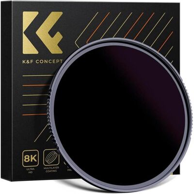 K&F Concept 55MM ND100000 Filter(ND5.0),16.6 Stops, HD, Waterproof, Anti Scratch, 28 Layer Green Coatings (55 mm, ND- / Graufilter), Objektivfilter, Mehrfarbig K&F Concept 55MM ND100000 Filter(ND5.0),16.6 Stops, HD, Waterproof, Anti Scratch, 28 Layer Green Coatings (55 mm, ND- / Graufilter), Objektivfilter, Mehrfarbig