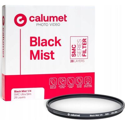 Calumet Filtr Filtr Black Mist 1/4 SMC 77 mm Ultra Slim 28 Layers (77 mm), Objektivfilter, Schwarz Calumet Filtr Filtr Black Mist 1/4 SMC 77 mm Ultra Slim 28 Layers (77 mm), Objektivfilter, Schwarz