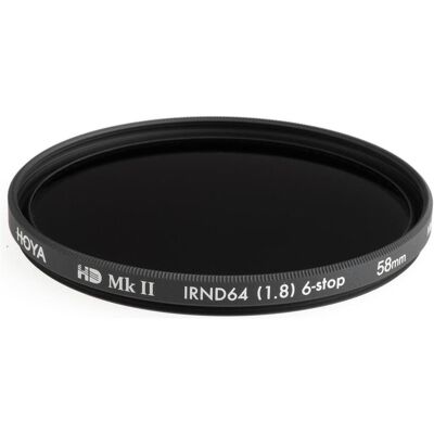 Hoya HD MkII IRND64 (1.8) 58mm (58 mm, ND- / Graufilter), Objektivfilter, Grau Hoya HD MkII IRND64 (1.8) 58mm (58 mm, ND- / Graufilter), Objektivfilter, Grau