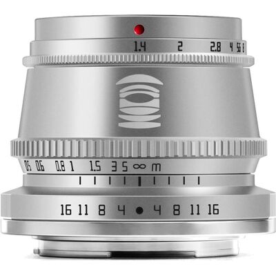 TTArtisan 35mm f1.4 for Sony E mount (APS-C) (Sony E, APS-C / DX), Objektiv, Silber TTArtisan 35mm f1.4 for Sony E mount (APS-C) (Sony E, APS-C / DX), Objektiv, Silber