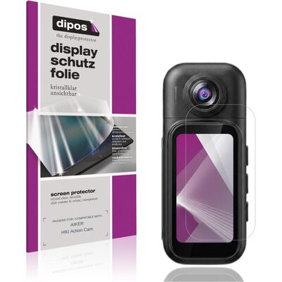 Dipos Schutzfolie Klar f??r AIKER H91 Action Cam, Geräte Schutzfolie Dipos Schutzfolie Klar f??r AIKER H91 Action Cam, Geräte Schutzfolie