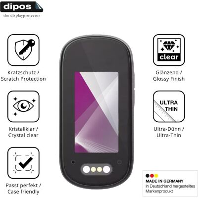 Dipos Schutzfolie Klar f??r VeftBltrem 4K Action Kamera Mini Bodycam, Geräte Schutzfolie Dipos Schutzfolie Klar f??r VeftBltrem 4K Action Kamera Mini Bodycam, Geräte Schutzfolie