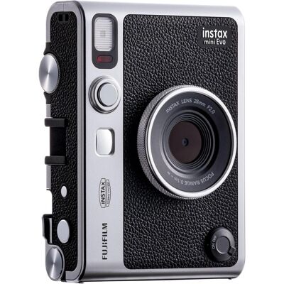 Fujifilm Instax Mini Evo, Sofortbildkamera, Schwarz, Silber Fujifilm Instax Mini Evo, Sofortbildkamera, Schwarz, Silber