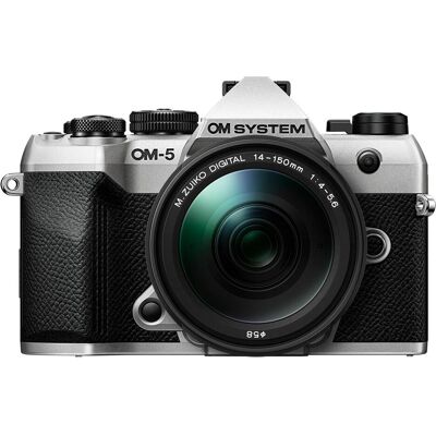 OM System OM-5 Mark II ED 14-150mm II M.Zuiko (14 - 150 mm, 20.40 Mpx, 4/3), Kamera, Silber OM System OM-5 Mark II ED 14-150mm II M.Zuiko (14 - 150 mm, 20.40 Mpx, 4/3), Kamera, Silber