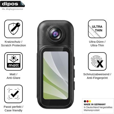 Dipos Schutzfolie Matt f??r AIKER H91 Action Cam, Geräte Schutzfolie Dipos Schutzfolie Matt f??r AIKER H91 Action Cam, Geräte Schutzfolie
