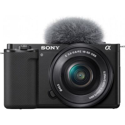 Sony Alpha ZV-E10 Kit (16 - 50 mm, 24 Mpx, APS-C / DX), Kamera, Schwarz Sony Alpha ZV-E10 Kit (16 - 50 mm, 24 Mpx, APS-C / DX), Kamera, Schwarz