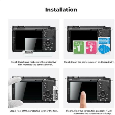 K&F Concept Camera Screen Protector*3, with Hot Shoe Level*3, for Sony ZV-E1, A7 IV, A6700, A7CII, Geräte Schutzfolie K&F Concept Camera Screen Protector*3, with Hot Shoe Level*3, for Sony ZV-E1, A7 IV, A6700, A7CII, Geräte Schutzfolie