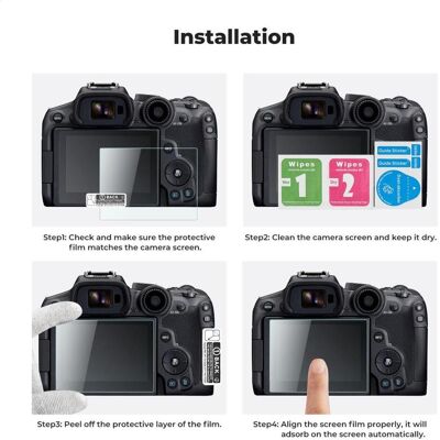 K&F Concept Camera Screen Protector*3, with Hot Shoe Level*3, for Canon EOS R6 II, R6, R7, Geräte Schutzfolie K&F Concept Camera Screen Protector*3, with Hot Shoe Level*3, for Canon EOS R6 II, R6, R7, Geräte Schutzfolie