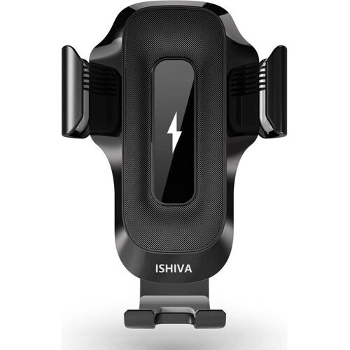 Ishiva UFUZON 3in1 Kabelloser Telefonhalter mit Autoladegerät, Smartphone Halterung