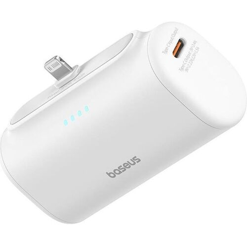 Powerbank OS-Baseus Compact IP 5000mAh 20W (white) (5000 mAh, 20 W, 18.50 Wh), Powerbank, Weiss