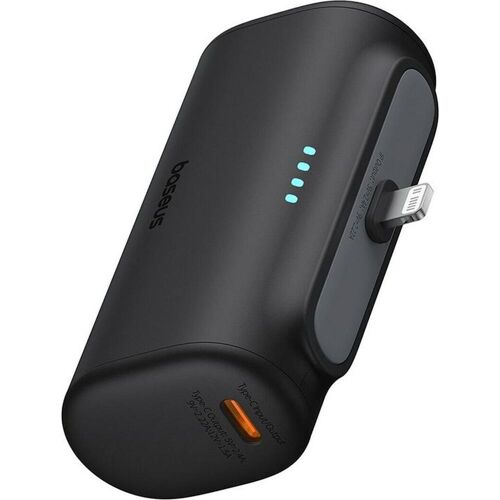 Powerbank OS-Baseus Compact IP 5000mAh 20W (black) (5000 mAh, 20 W, 18.50 Wh), Powerbank, Schwarz
