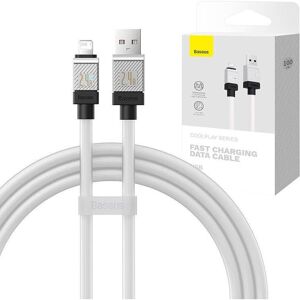 Baseus Fast Charging cable USB-A to Lightning Coolplay Series 1m, 2.4A (white) (1 m, USB 3.0), USB Kabel Baseus Fast Charging cable USB-A to Lightning Coolplay Series 1m, 2.4A (white) (1 m, USB 3.0), USB Kabel