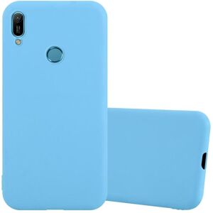 Cadorabo Huawei Y6 2019 Hülle Matte Candy Blue TPU - Handy Cover Cadorabo Huawei Y6 2019 Hülle Matte Candy Blue TPU - Handy Cover