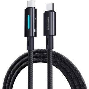 Baseus Lit Button-Control Fast Charging Data Cable USB-C to USB-C 100W 1m Cosmic Black (1 m, 100 W), USB Kabel Baseus Lit Button-Control Fast Charging Data Cable USB-C to USB-C 100W 1m Cosmic Black (1 m, 100 W), USB Kabel
