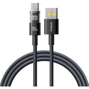 Baseus USB-A to USB-C Cable Display 2, 100W, 5A, 1m, Black (1 m, USB 3.2 Gen 2, 100 W), USB Kabel Baseus USB-A to USB-C Cable Display 2, 100W, 5A, 1m, Black (1 m, USB 3.2 Gen 2, 100 W), USB Kabel