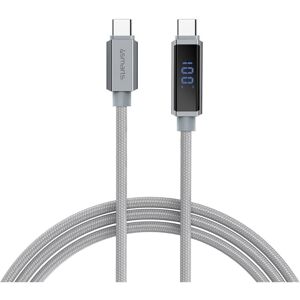 4smarts DigitCord USB-C Kabel 100W - 1.5m - Grau - USB-C Kabel 4smarts DigitCord USB-C Kabel 100W - 1.5m - Grau - USB-C Kabel