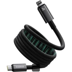 Baseus Tungsten (P10319805111-01) Magnetisches Ladekabel USB-C/Lightning 20W 1m schwarz (1 m, 20 W), USB Kabel Baseus Tungsten (P10319805111-01) Magnetisches Ladekabel USB-C/Lightning 20W 1m schwarz (1 m, 20 W), USB Kabel