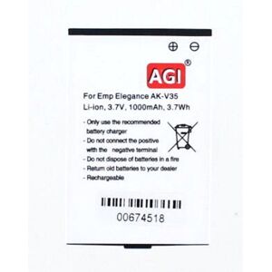 AGI Akku kompatibel mit Emporia AK-V35 V36 V37 Elegance Plus, Smartphone Akku AGI Akku kompatibel mit Emporia AK-V35 V36 V37 Elegance Plus, Smartphone Akku