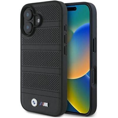 BMW iPhone 16 Hardcase Perforiert Gestickte Linie MagSafe - Smartphone Hülle BMW iPhone 16 Hardcase Perforiert Gestickte Linie MagSafe - Smartphone Hülle