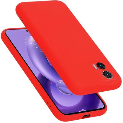 Cadorabo TPU Hülle für Motorola EDGE 30 NEO Liquid (Motorola Edge 30 Neo), Smartphone Hülle, Rot Cadorabo TPU Hülle für Motorola EDGE 30 NEO Liquid (Motorola Edge 30 Neo), Smartphone Hülle, Rot