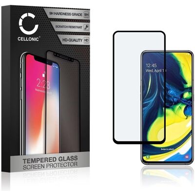 Cellonic Displayschutzglas (generisch) für Samsung Galaxy A80 (SM-A805F), Smartphone Schutzfolie, Schwarz Cellonic Displayschutzglas (generisch) für Samsung Galaxy A80 (SM-A805F), Smartphone Schutzfolie, Schwarz