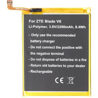 AccuCell - ZTE Blade V6 - 2200mAh - 3.8V - Batterie AccuCell - ZTE Blade V6 - 2200mAh - 3.8V - Batterie