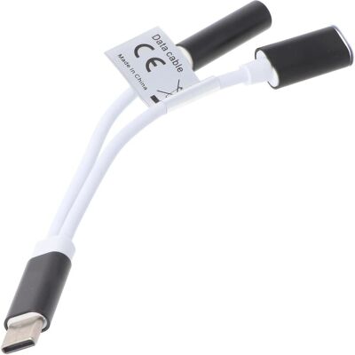 AccuCell 2IN1 AUDIO-ADAPTER USB TYPE C USB-C auf 3,5MM (USB-C, 3.5mm Klinke), Mobilgerät Adapter AccuCell 2IN1 AUDIO-ADAPTER USB TYPE C USB-C auf 3,5MM (USB-C, 3.5mm Klinke), Mobilgerät Adapter