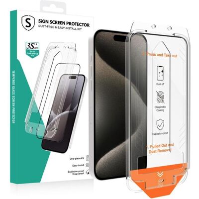 SiGN iPhone 16 Pro Max gehärtetes Glas Displayschutz - Vollbild SiGN iPhone 16 Pro Max gehärtetes Glas Displayschutz - Vollbild