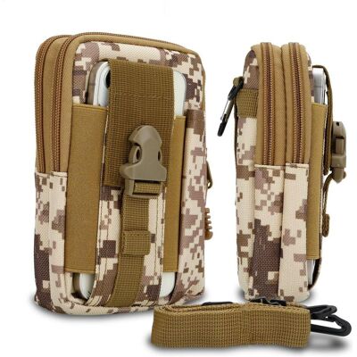 Cadorabo Handytasche für Cubot ECHO Hülle im Militär Style (Cubot Echo), Smartphone Hülle, Beige Cadorabo Handytasche für Cubot ECHO Hülle im Militär Style (Cubot Echo), Smartphone Hülle, Beige