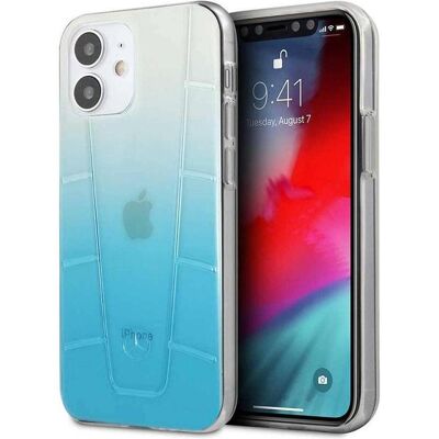 Mercedes MEHCP12SCLGBL iPhone 12 Mini 5.4 "Blue / Blue Hard Case with Transparent Line (Apple iPhone 12 mini), Smartphone Hülle, Blau Mercedes MEHCP12SCLGBL iPhone 12 Mini 5.4 "Blue / Blue Hard Case with Transparent Line (Apple iPhone 12 mini), Smartphone Hülle, Blau