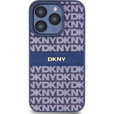 DKNY Blau Lederhülle für iPhone 15 Pro Max - Schutz & Stil DKNY Blau Lederhülle für iPhone 15 Pro Max - Schutz & Stil