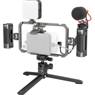 SmallRig 3384D All-in-One Video Kit For Smartphone Creators (Cage, Griff), Video Zubehör SmallRig 3384D All-in-One Video Kit For Smartphone Creators (Cage, Griff), Video Zubehör