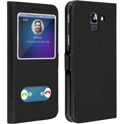 Avizar Galaxy J6 Hülle Doppeltfenster Video Ständer Avizar Galaxy J6 Hülle Doppeltfenster Video Ständer