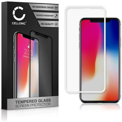 Cellonic Displayschutzglas (generisch) für Apple iPhone X, 11 Pro, Xs (1 Stk., Apple iPhone 11 Pro, Apple iPhone X, Apple iPhone XS), Smartphone Schutzfolie, Weiss, Transparent Cellonic Displayschutzglas (generisch) für Apple iPhone X, 11 Pro, Xs (1 Stk., Apple iPhone 11 Pro, Apple iPhone X, Apple iPhone XS), Smartphone Schutzfolie, Weiss, Transparent