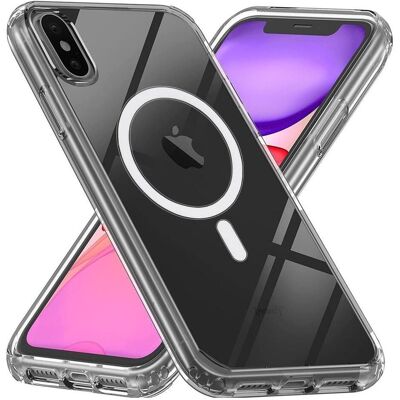 Screenguard Magnetic Apple iPhone Xs Max Clear Case MagSafe Hülle (Apple iPhone XS Max), Smartphone Hülle, Transparent Screenguard Magnetic Apple iPhone Xs Max Clear Case MagSafe Hülle (Apple iPhone XS Max), Smartphone Hülle, Transparent